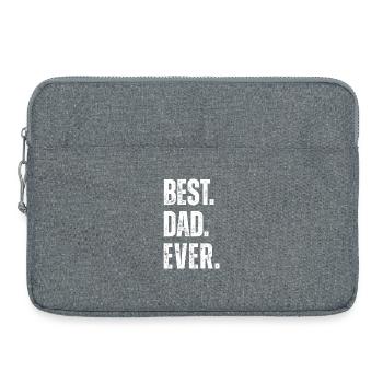 BEST DAD EVER - Laptop bag 15" - heather grey - Front