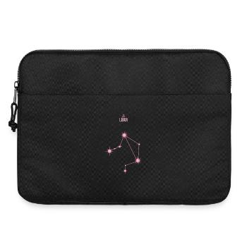 Libra Zodiac Sign Star Constellation Pastel Pink - Laptop bag 15" - black - Front