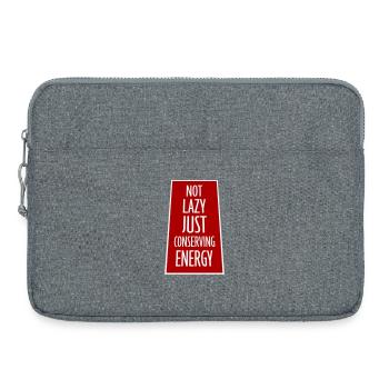 Pas paresseux, juste économiser de l’énergie, drôle de paresseux à dire - Sacoche pour ordinateur portable 15 pouces - gris chiné - Devant