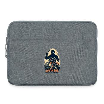 DIY Or Die Horror Design - Laptop bag 15" - heather grey - Front