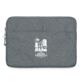 Luxusdusche als Wochenritual - Laptoptasche 15" - Grau meliert - Vorne