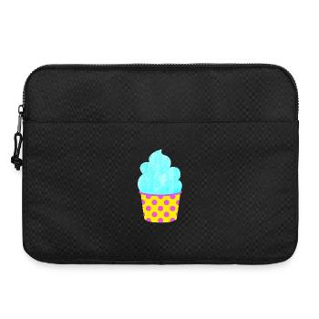 Eis Softeis Eiscreme Punkte Dots Sommer Pastell - Laptoptasche 15" - Schwarz - Vorne