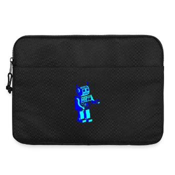 robot robot rétro - Sacoche pour ordinateur portable 15 pouces - noir - Devant