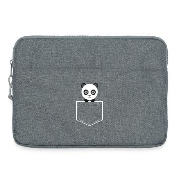 Panda de poche - Panda Panda - Sacoche pour ordinateur portable 15 pouces - gris chiné - Devant