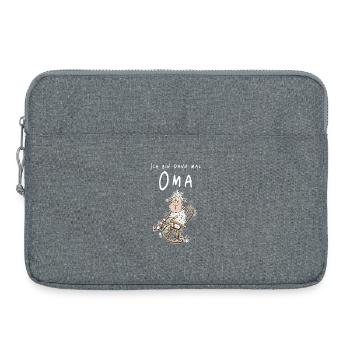 Ich Bin Dann Mal Oma I Enkel I Enkelkind - Laptoptasche 15" - Grau meliert - Vorne