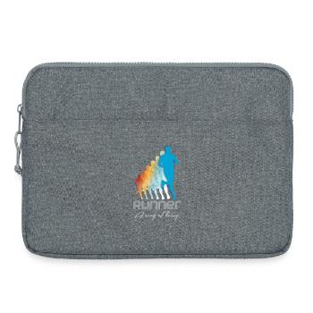 running - Laptop bag 15" - heather grey - Front