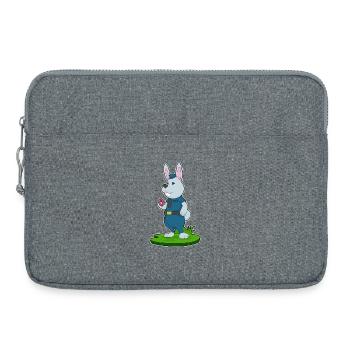 Hase Polizist Donut Polizei - Laptoptasche 15" - Grau meliert - Vorne