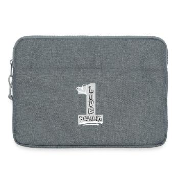 Berlin Liebe! - Laptoptasche 15" - Grau meliert - Vorne