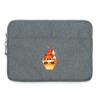 Cornet de glace Fox - Sacoche pour ordinateur portable 15 pouces - gris chiné - Devant