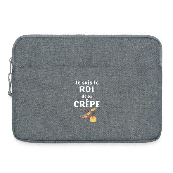 Ich bin der König der Pfannkuchen - Laptoptasche 15" - Grau meliert - Vorne