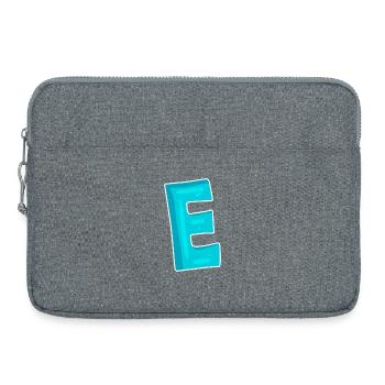 Buchstabe E Anfangsbuchstabe Zeichen - Laptoptasche 15" - Grau meliert - Vorne