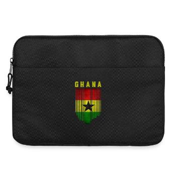 Ghana flag, Ghanaian pride - Laptop bag 15" - black - Front