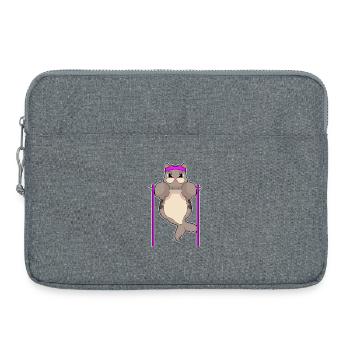 Seal Bodybuilder Pull-ups Bodybuilding - Laptop bag 15" - heather grey - Front