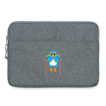 Parrot Bodybuilder Pull-ups Bodybuilding - Laptop bag 15" - heather grey - Front