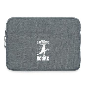 Garçon de crosse - Sacoche pour ordinateur portable 15 pouces - gris chiné - Devant