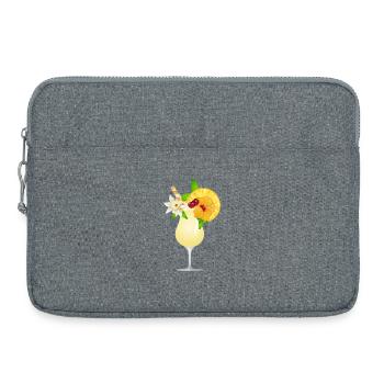 Cocktail d’été décoré de fruits - Sacoche pour ordinateur portable 15 pouces - gris chiné - Devant