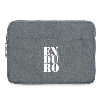 Enduro Moto Sport automobile Motocross tout-terrain - Sacoche pour ordinateur portable 15 pouces - gris chiné - Devant