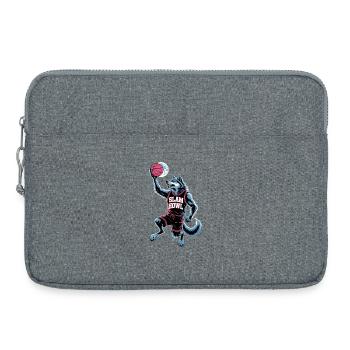 Slam Howl Basketball Wolf - Laptop bag 15" - heather grey - Front