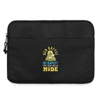 Der Kaffee ist kaputt – Müde Schlafen - Laptoptasche 15" - Schwarz - Vorne