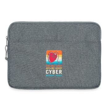 Cyber Monday shopping spree - Laptop bag 15" - heather grey - Front