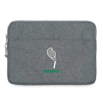 Kiss My Ace - Conception de tennis amusante - Sacoche pour ordinateur portable 15 pouces - gris chiné - Devant