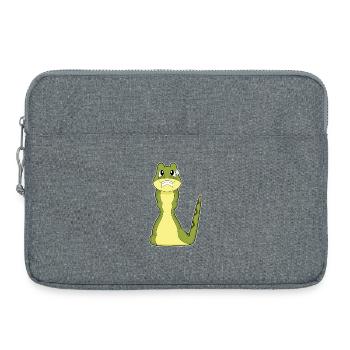 Jeu de société d’échecs serpent - Sacoche pour ordinateur portable 15 pouces - gris chiné - Devant