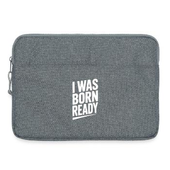 Ich wurde bereit geboren - Laptoptasche 15" - Grau meliert - Vorne