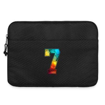NO. 7 NUMBER 7 COLLEGE 7TH BIRTHDAY - Laptop bag 15" - black - Front