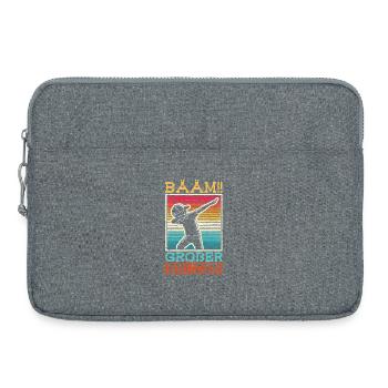 Bääm Big Brother Dab Funny Kids Siblings - Laptop bag 15" - heather grey - Front