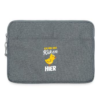 Éleveur de poulets Éleveur de ferme poussins - Sacoche pour ordinateur portable 15 pouces - gris chiné - Devant