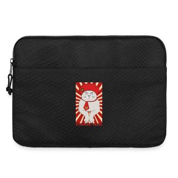 Vorsitzender Meow – Der Anführer der Purr-ty - Laptoptasche 15" - Schwarz - Vorne