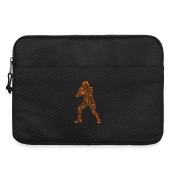 Conception des icônes de quarterback de football américain - Sacoche pour ordinateur portable 15 pouces - noir - Devant