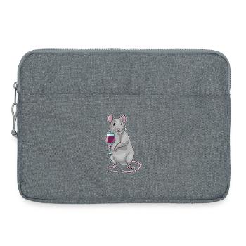 Maus Rotwein - Laptoptasche 15" - Grau meliert - Vorne