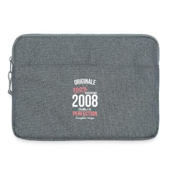 2008 – Originale – Exemplaire unique - Sacoche pour ordinateur portable 15 pouces - gris chiné - Devant