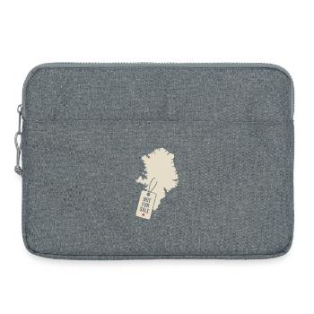 Protest gegen Grönland nicht zum Verkauf stehende Souveränität - Laptoptasche 15" - Grau meliert - Vorne