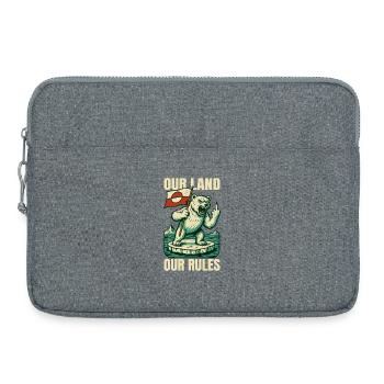 Our Land Our Rules Greenland Is Not For Sale - Laptoptasche 15" - Grau meliert - Vorne