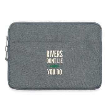 Fliegenfischen In Nordgewässern – - Laptoptasche 15" - Grau meliert - Vorne