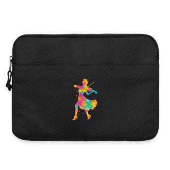 Violon Violoniste coloré Enfants Dames Femmes Violon - Sacoche pour ordinateur portable 15 pouces - noir - Devant