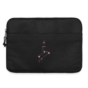 Leo Zodiac Sign Star Constellation Pastel Pink - Laptop bag 15" - black - Front