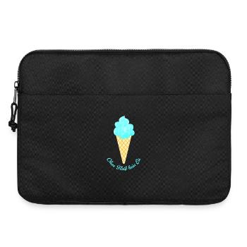 Eis Waffel coole Sprüche Quote Sommer Eiscreme Fan - Laptoptasche 15" - Schwarz - Vorne