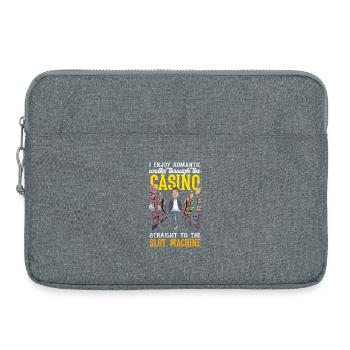 Promenades romantiques vers la machine à sous - Sacoche pour ordinateur portable 15 pouces - gris chiné - Devant