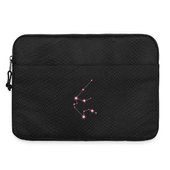 Aquarius Star Constellation Zodiac Pastel Pink - Laptop bag 15" - black - Front
