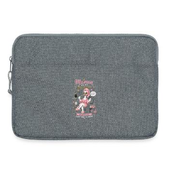Maman Reine de la Journée - Fête des mères - Sacoche pour ordinateur portable 15 pouces - gris chiné - Devant