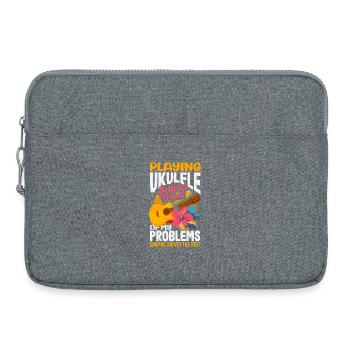 Dont Make Me Use My Ukulele Voice Hawaii Musiker - Laptoptasche 15" - Grau meliert - Vorne