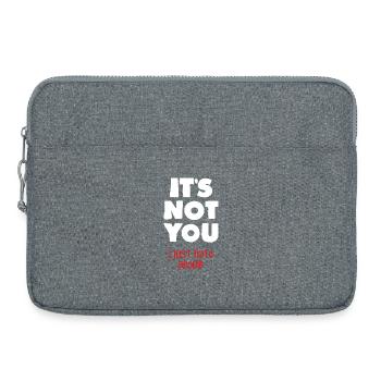 Ich hasse Menschen (dunkel) - Laptoptasche 15" - Grau meliert - Vorne