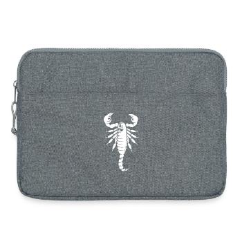 Skorpion Symbol Illustration Tiere Grafik Icon - Laptoptasche 15" - Grau meliert - Vorne