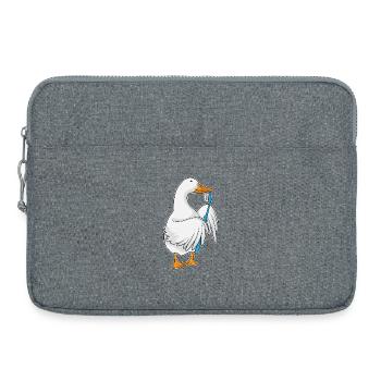 Brosse à dents de canard - Sacoche pour ordinateur portable 15 pouces - gris chiné - Devant