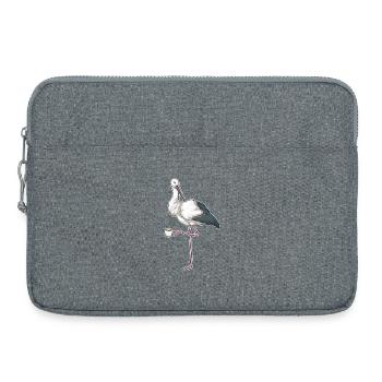 Storch Tasse Kaffee - Laptoptasche 15" - Grau meliert - Vorne