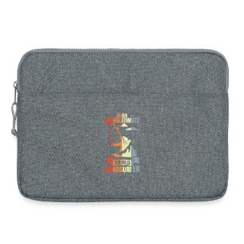 Windsurfer Großvater - Laptoptasche 15" - Grau meliert - Vorne