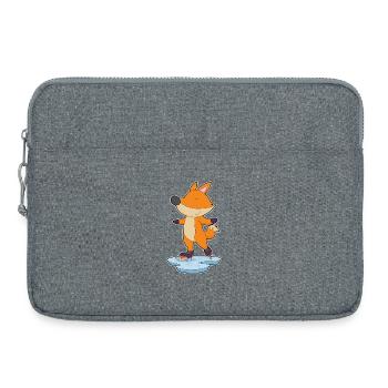 Fox patins à glace - Sacoche pour ordinateur portable 15 pouces - gris chiné - Devant